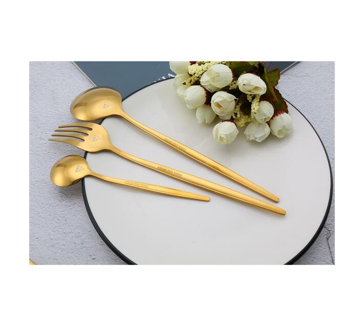 LMA Authentic 24 Piece Flatware Dinner Set - Gold | Makro