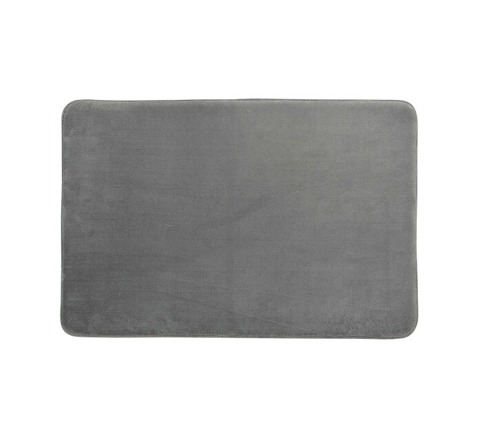 Waltex 60 x 90 cm Memory Foam Rug Charcoal | Makro