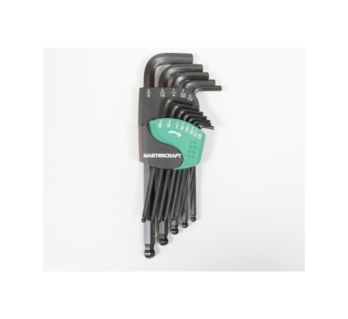 Mastercraft 13 PC Hex Keys Folding SAE | Allen Keys | Allen Keys ...