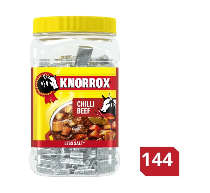 Knorrox Knorrox Stock Cubes In Jar Chilli Beef 1 X 144s Makro