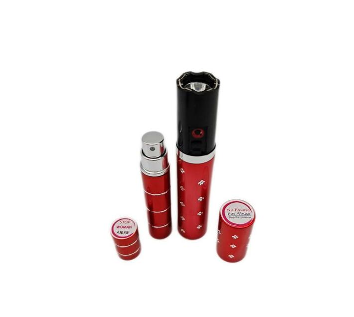 Lipstick Tazer   Stun Gun Flashlight And Pepper Spray Self-defense 