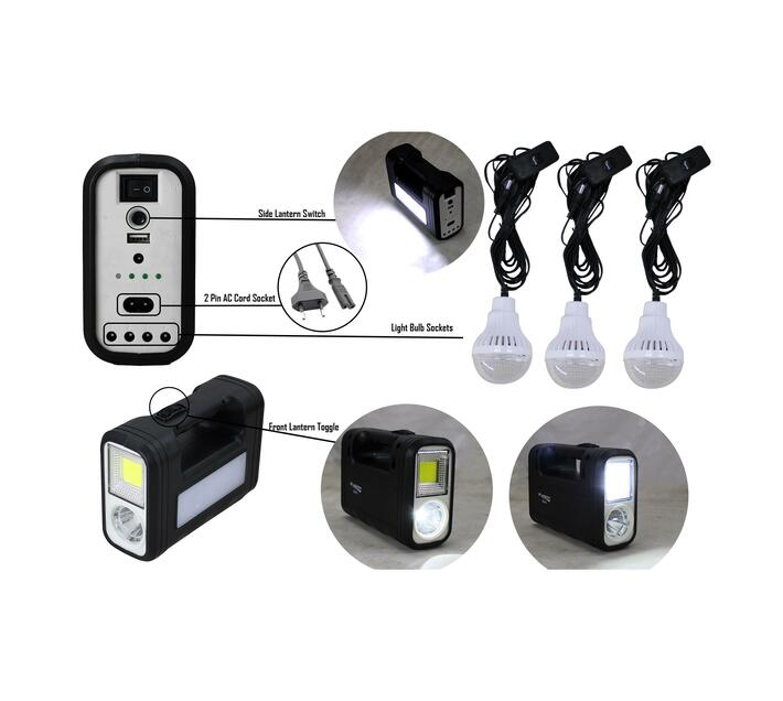 Digital Solar Lighting System With 9V Solar Panel and AC DC Outlets Makro