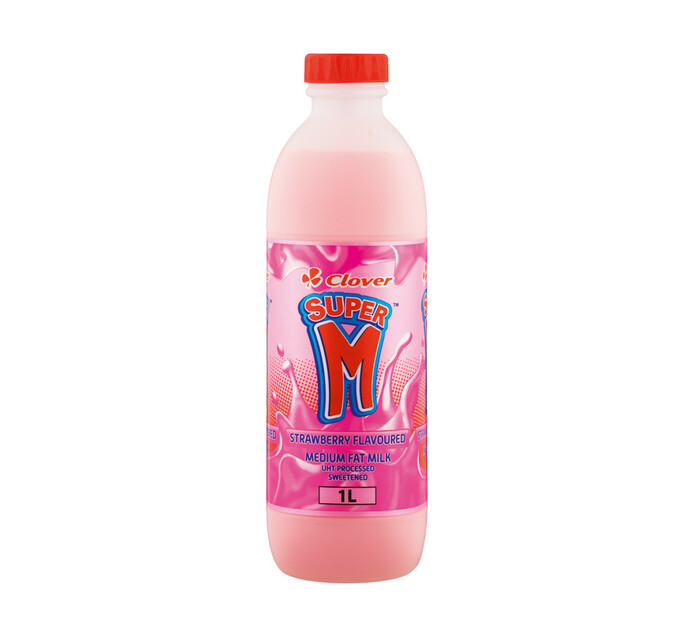 Clover Super M Flavoured Milk Strawberry (1 x 1lt) | Makro