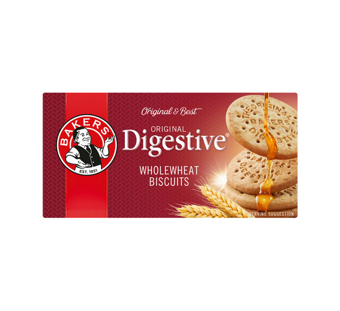 Bakers Original Digestive Biscuits 12 X 200g Chocolate Moulded Slabs Chocolates Snacks Biscuits Sweets Food Makro Online Site