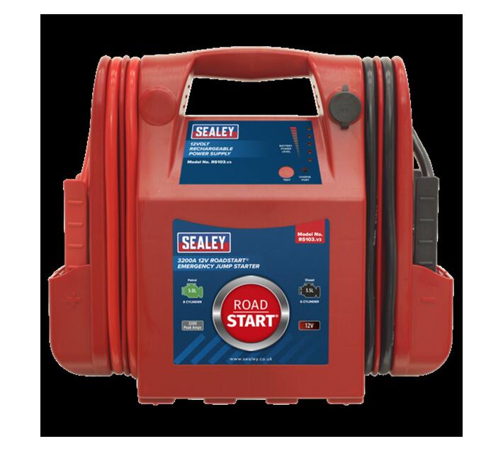 RoadStart Emergency Jump Starter 12V 3200 Peak Amps Makro