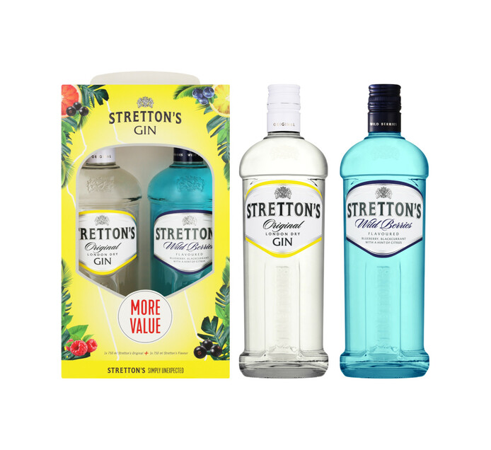 Stretton S Original Gin With Wild Berries Twin Pack 6 X 2 X 750 Ml Makro