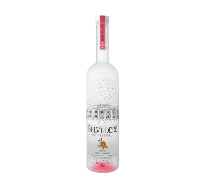 Belvedere Infused with Pink Grapefruit (1 x 750ml) | Imported Vodka ...