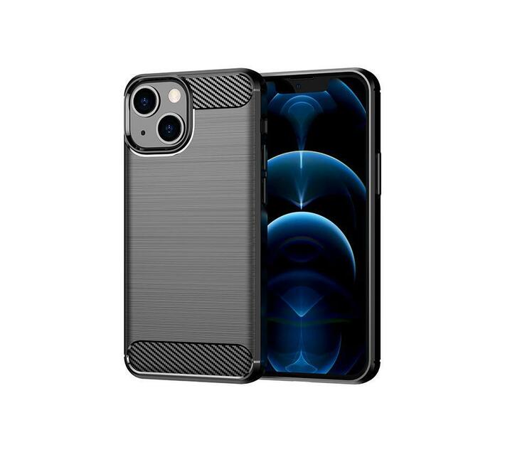 Celltime Iphone 13 Shockproof Carbon Fiber Design Cover Black Makro 9897