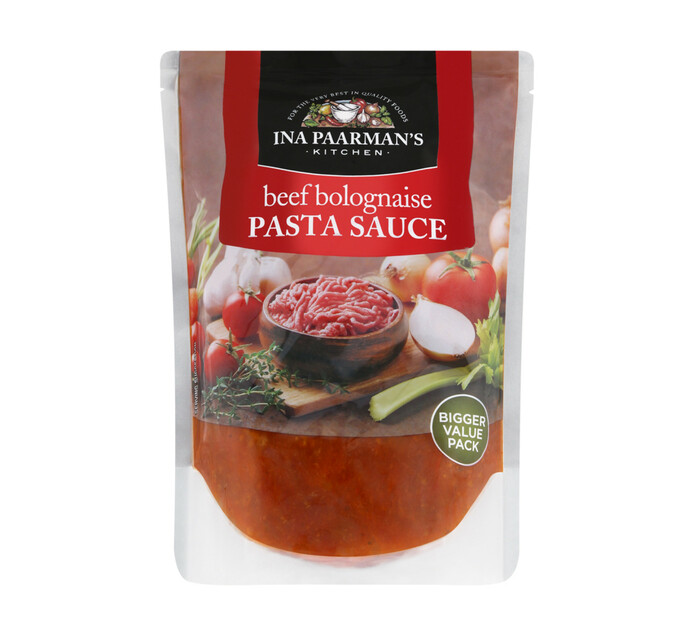 Ina Paarman Pasta Sauce Beef Bolognaise 1 X 600g Pasta Sauces Pasta Sauces Grains Rice 3549