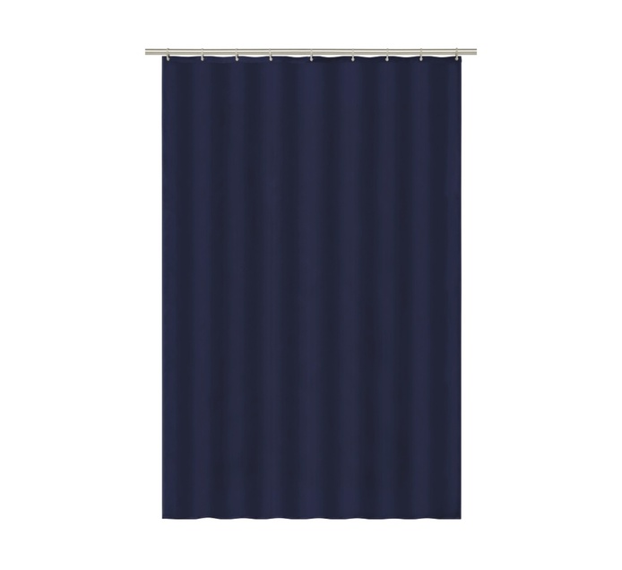 DEJAY DRIP DRY SHOWER CURTAIN, NAVY BLUE Makro